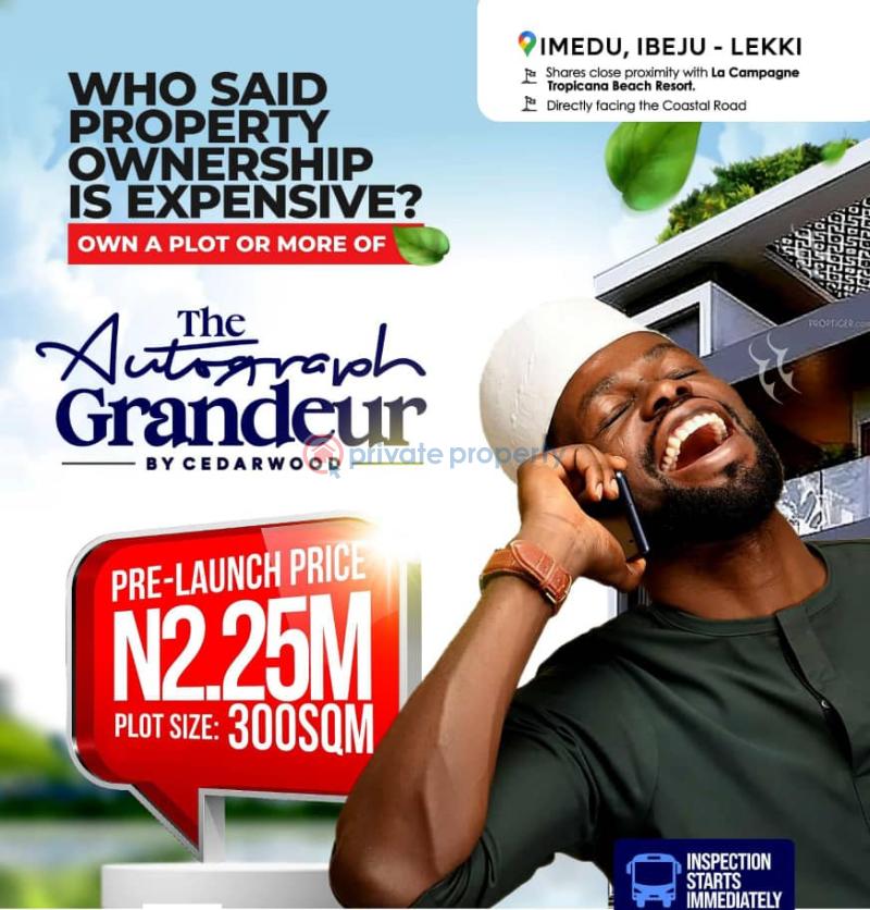 Residential Land For Sale La, Champagne Tropicana Beach Resort, Directly Facing The Coastal Road, Imedu Beach , Lekki Free Trade Zone. La Campaigne Tropicana Ibeju-Lekki Lagos