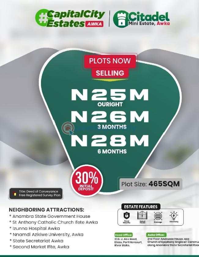 Mixed use Land For Sale Awka North Anambra