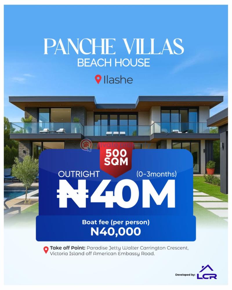 Residential Land For Sale Panche Villas Beach House Ilashe Victoria Island Extension Lagos