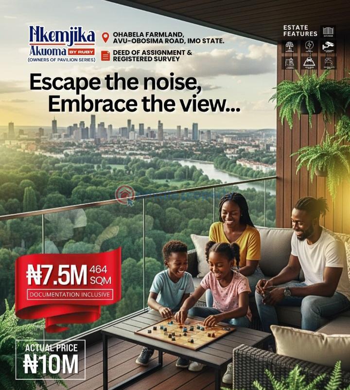 Mixed use Land For Sale Ohabela Farmland, Avu Obosima Owerri Imo