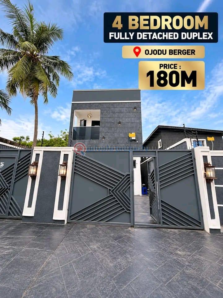 4 bedroom Detached Duplex For Sale Berger Ojodu Lagos - 1