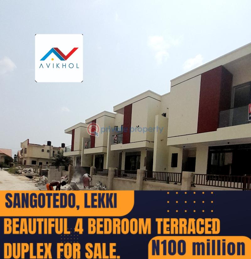 Beautiful contemporary 4 bedroom terraced duplex - 0 4 bedroom Terraced Duplex For Sale Close To Blenco Supermarket, Ajah Sangotedo Lagos - 0