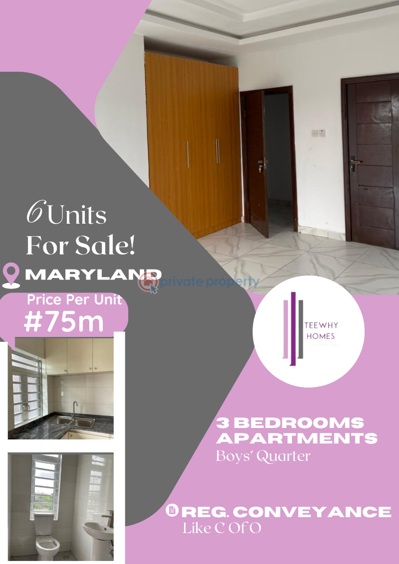 Beautiful units of 3-bedroom apartments with bq for sale at maryland - 2 3 bedroom Flat & Apartment For Sale Ikeja Mende Maryland Lagos - 2