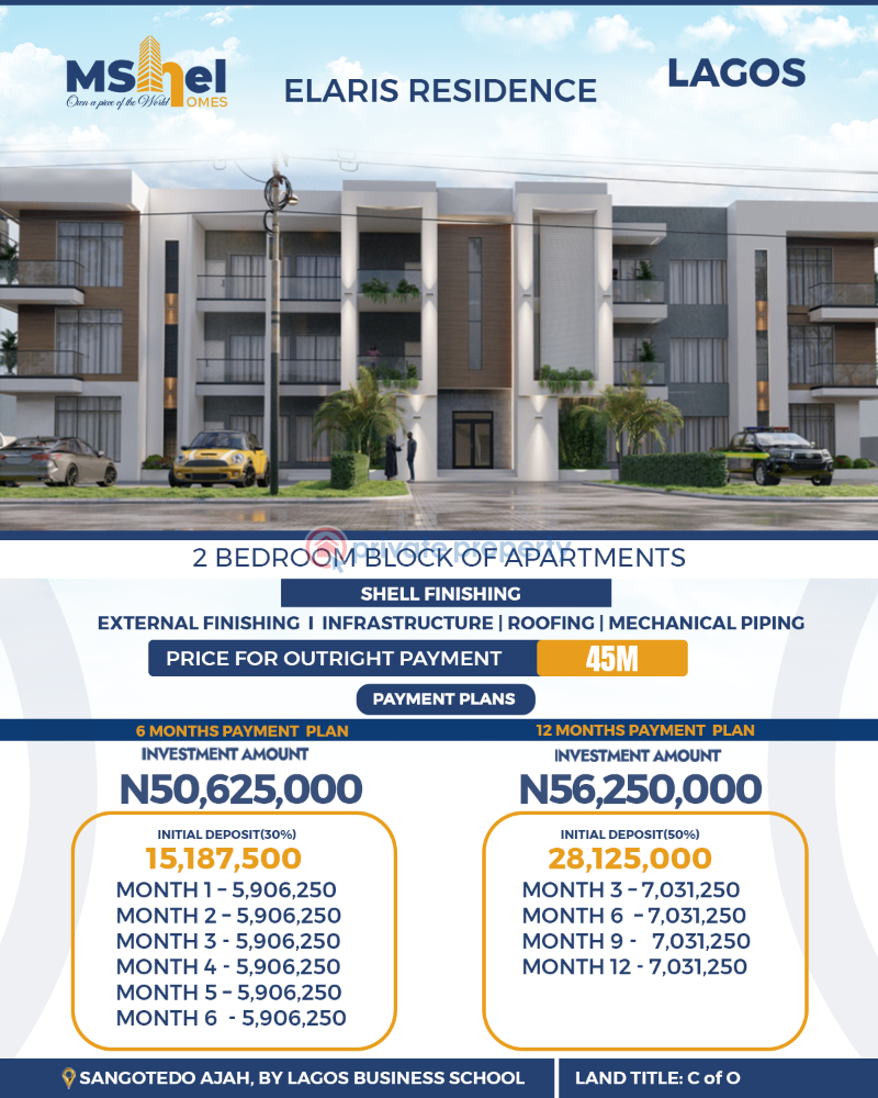 3 bedroom Block Of Flats For Sale Monastery Road Sangotedo Lagos - 2