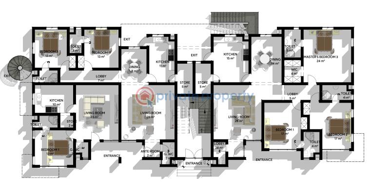 3 bedroom Block Of Flats For Sale Monastery Road Sangotedo Lagos - 3