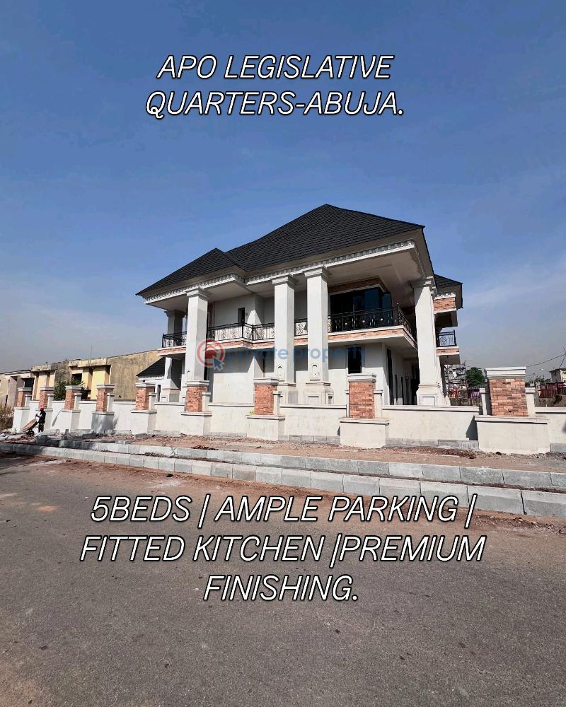 5 bedroom Detached Duplex For Sale Apo Legislative Quarters Gudu Abuja Phase 2 