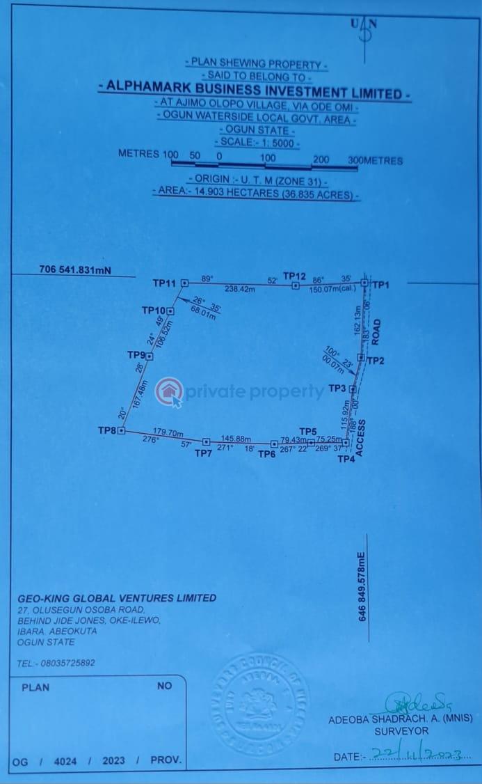 Residential Land For Sale Ode Omi Ogun Waterside  - 1
