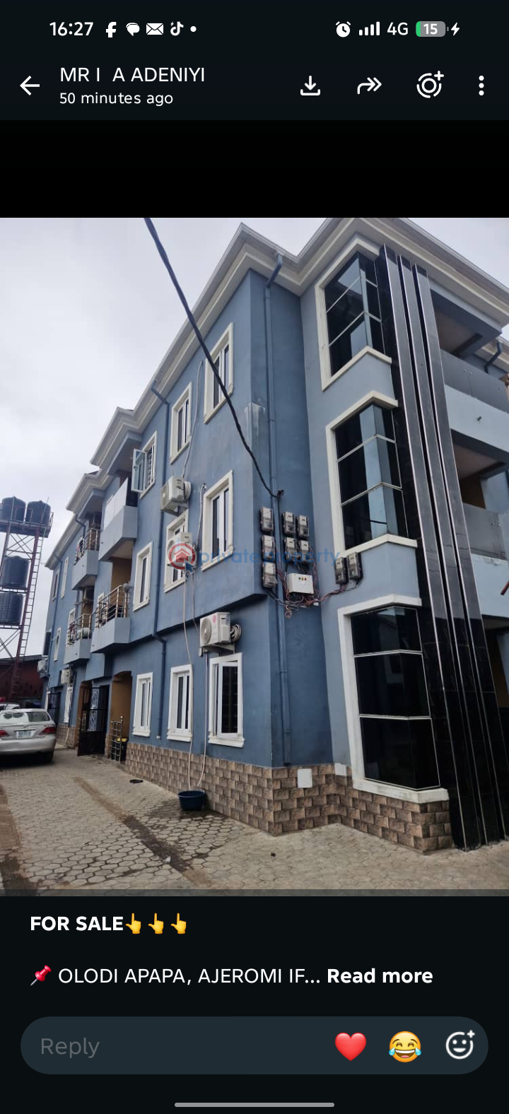Block Of Flats For Sale Ajeromi Ifelodun Area Olodi Apapa Lagos