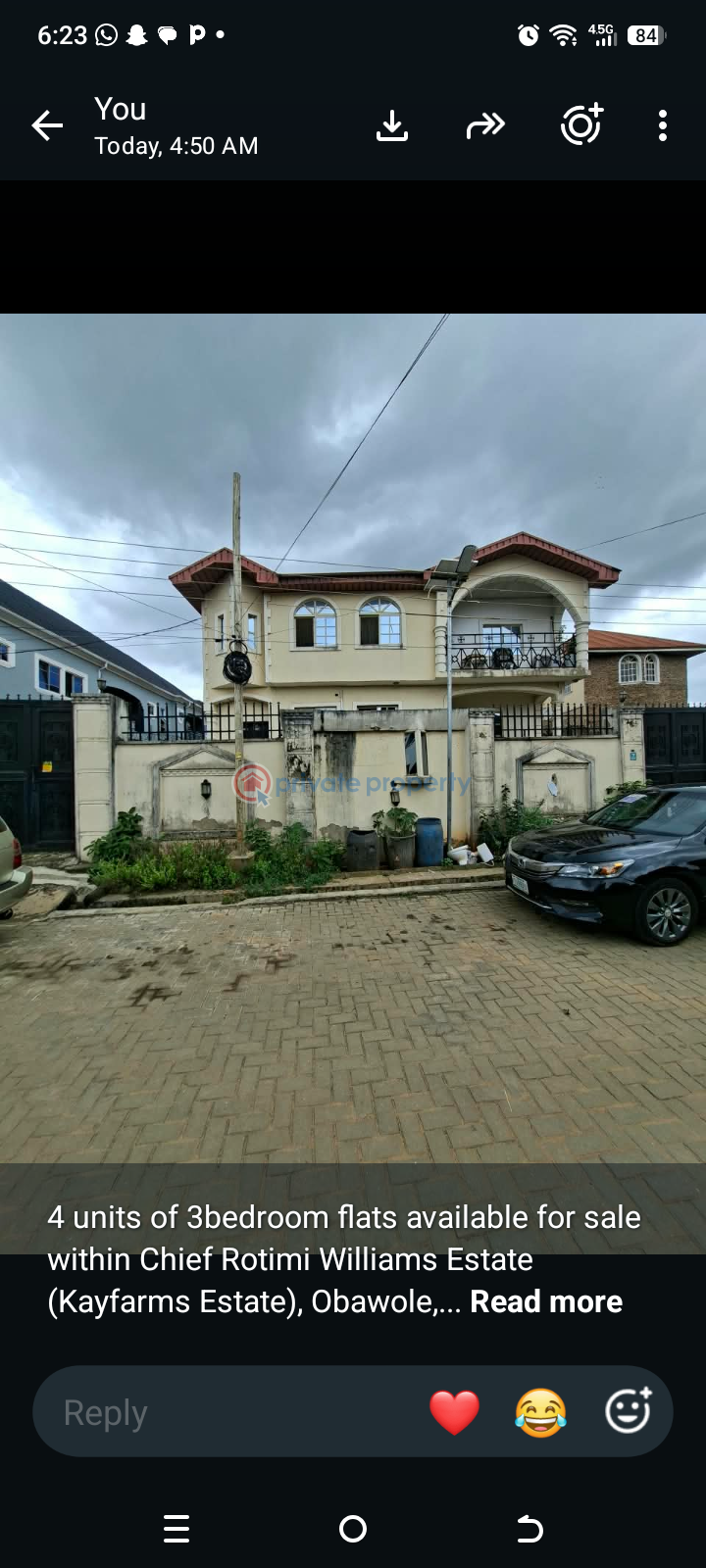 Townhouse For Sale Chief Rotimi Williams Estate Ifako-ogba Lagos