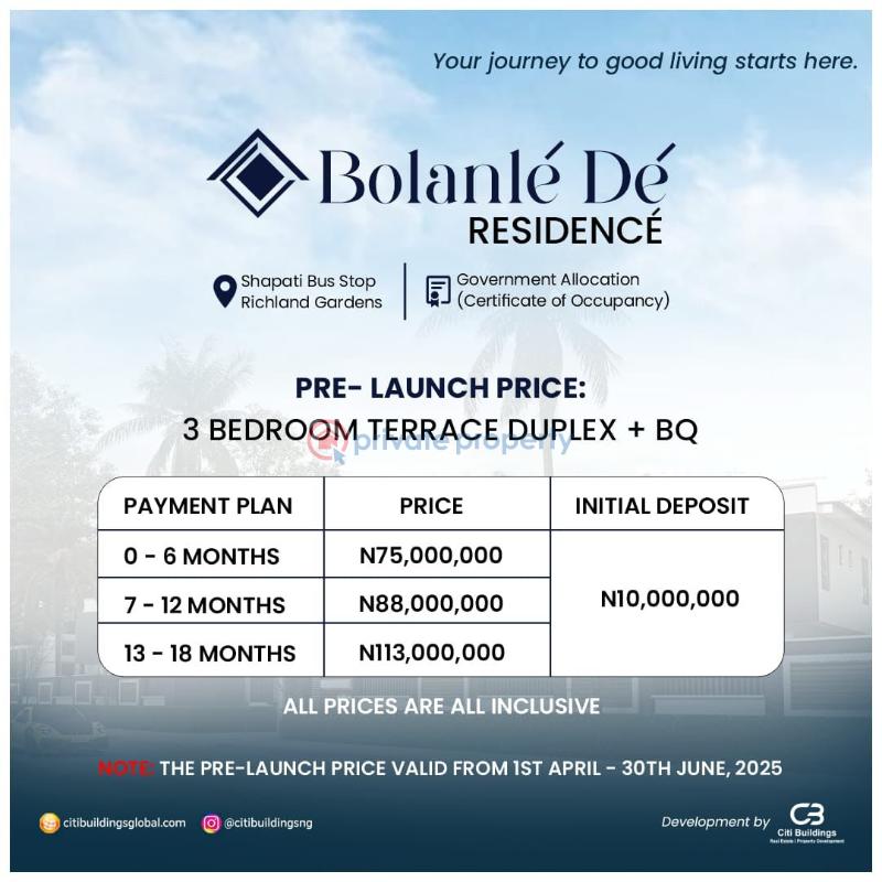 3 bedroom Semi detached Duplex For Sale Bogije Ibeju-Lekki Lagos - 4