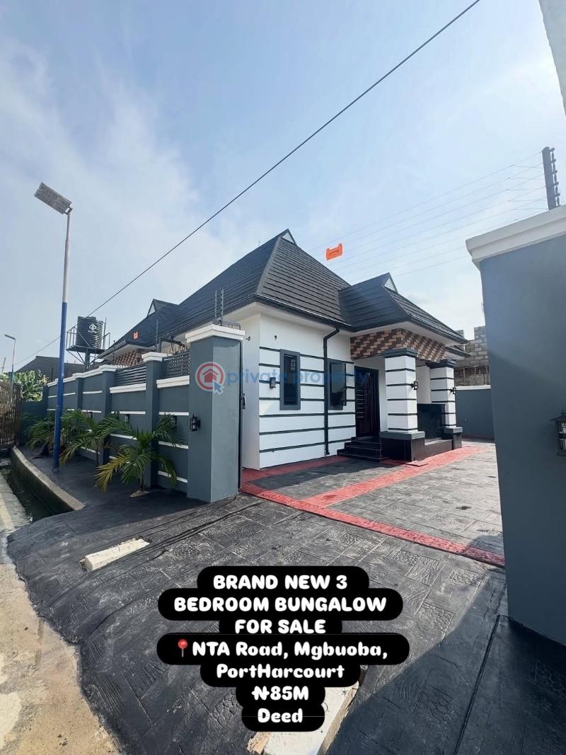 3 bedroom Detached Bungalow For Sale Nta Road, Mgbuoba, Portharcourt Port Harcourt Rivers - 0