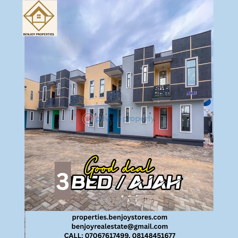 3 bedroom Terraced Duplex For Sale Ajah Lagos - 0
