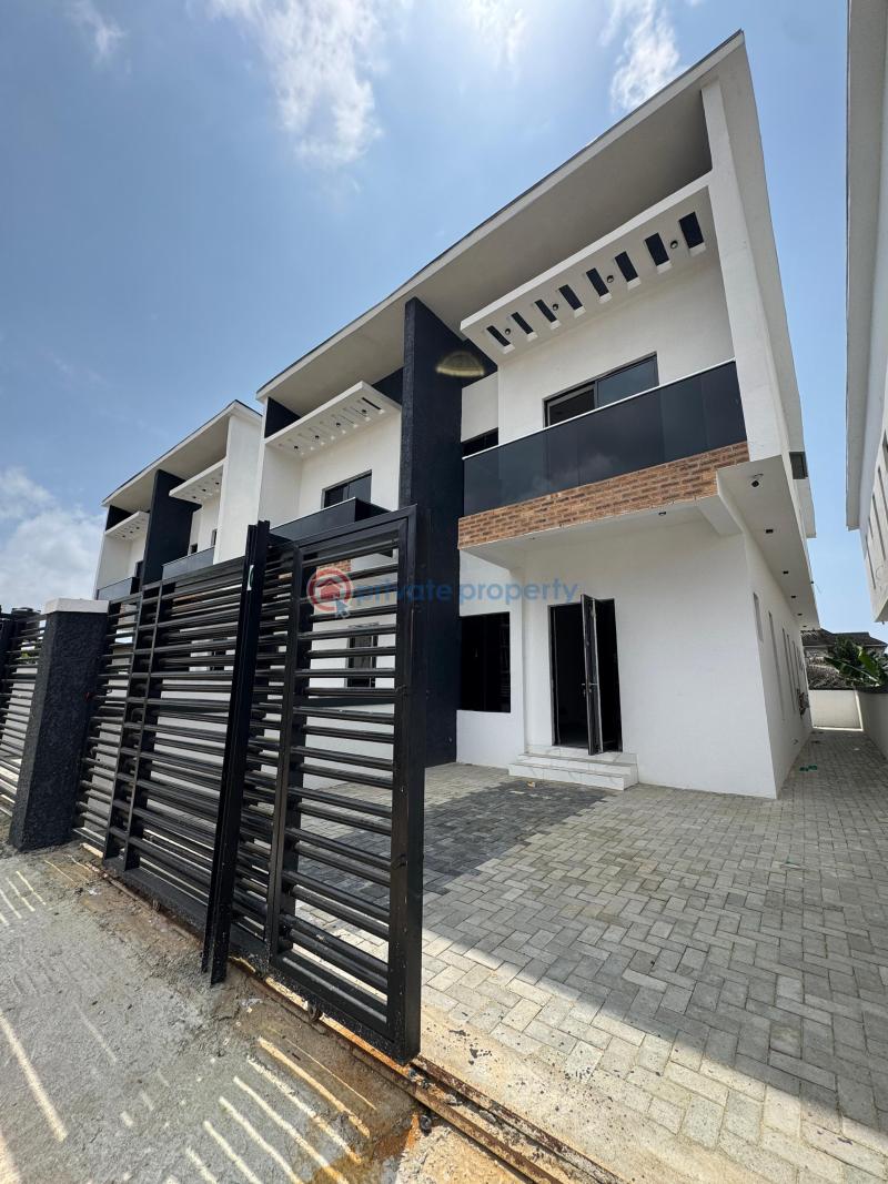 Brand new 4  bedroom semi-detached duplex with a bq   for sale - 4 4 bedroom Semi detached Duplex For Sale Abraham Adesanya Ajah Lagos - 4