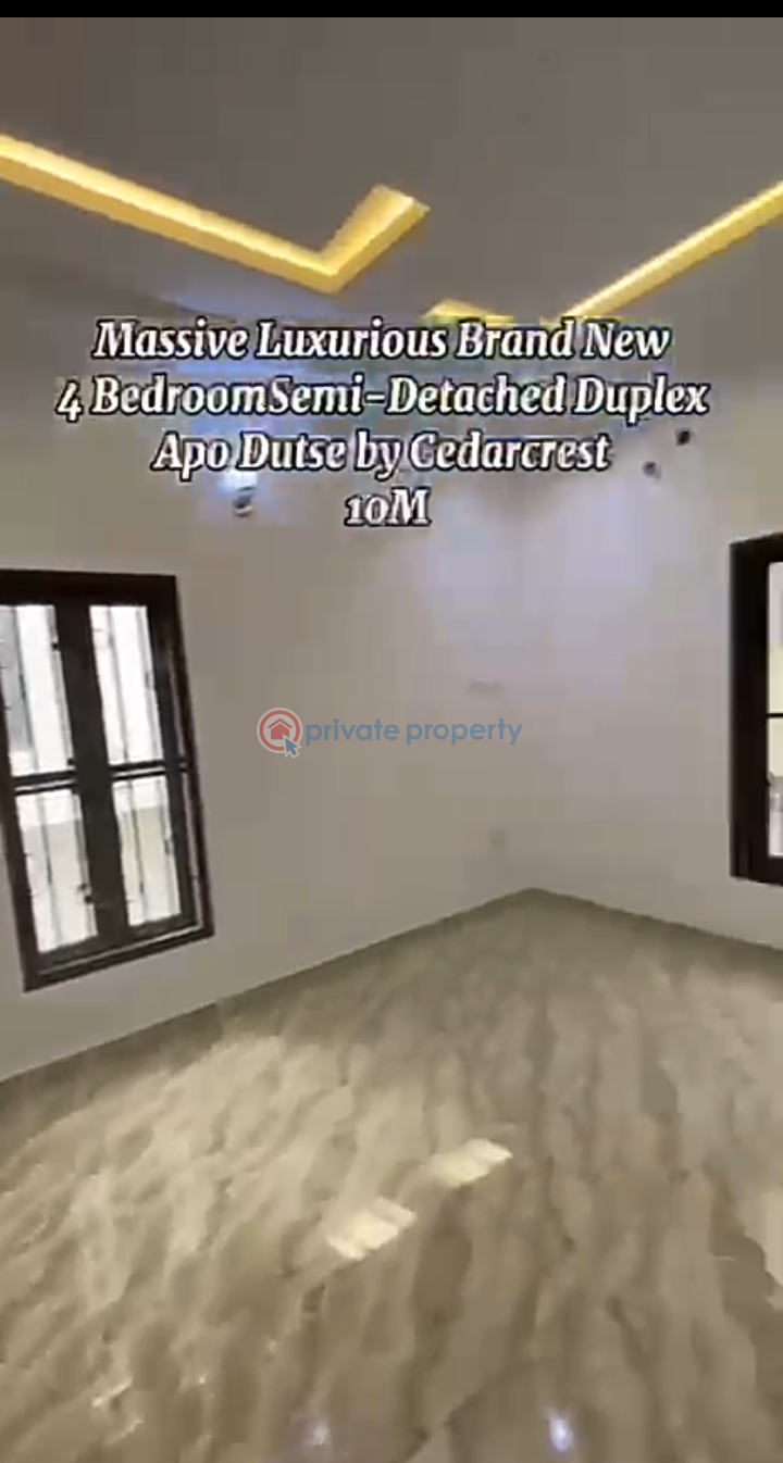 4 bedroom Semi detached Duplex For Rent Apo Duste By Cedarcrest Close To Gudu* Gudu Abuja Phase 2  - 5