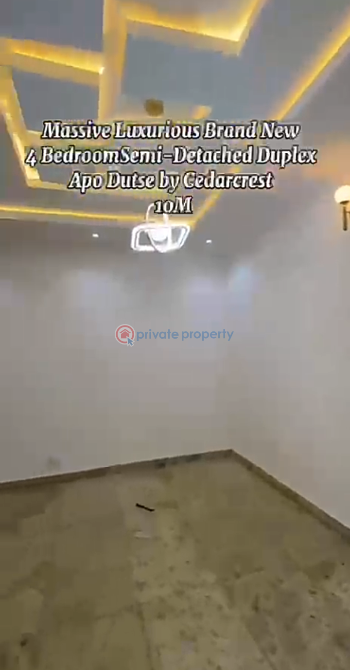 4 bedroom Semi detached Duplex For Rent Apo Duste By Cedarcrest Close To Gudu* Gudu Abuja Phase 2  - 4