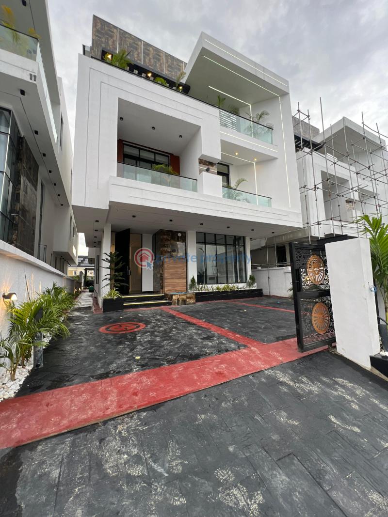 Brand new  5 bedroom duplex with cinema, swimming pool, rooftop terrace and bq - 7 5 bedroom Duplex For Sale Chevron Drive Lekki Lagos - 7