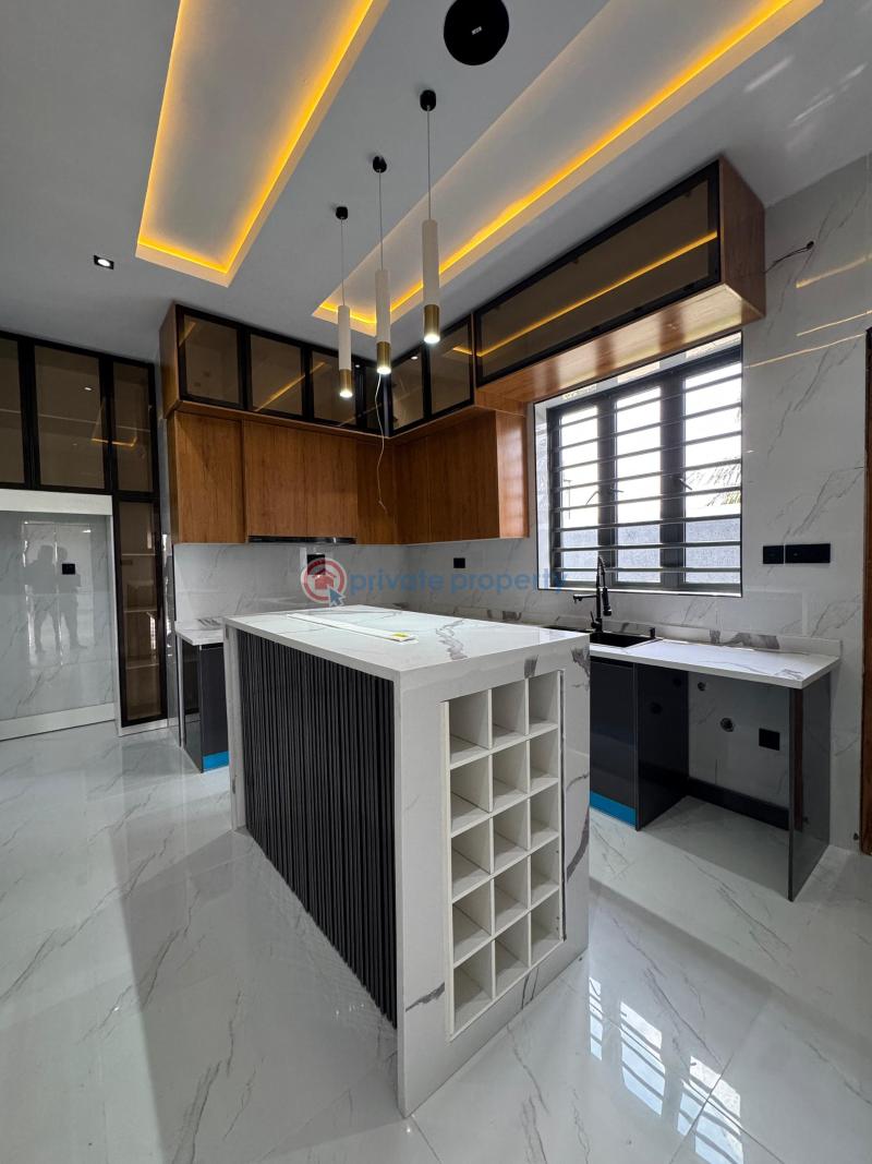 Brand new 5  bedroom semi-detached duplex with a cinema, pool & bq  for sale - 5 5 bedroom Semi detached Duplex For Sale Abraham Adesanya Ajah Lagos - 5