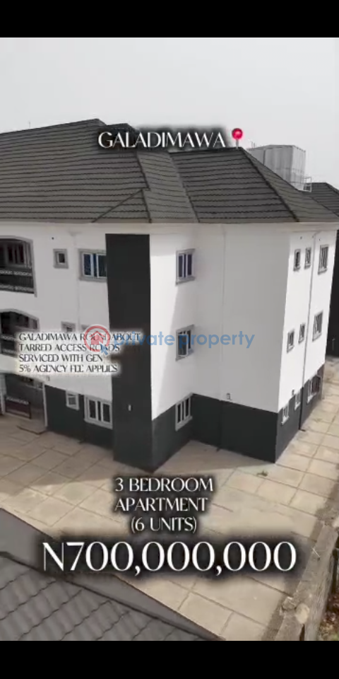 3 bedroom Block Of Flats For Sale Galadimawa Aroundabout Abuja (terred Road Galadimawa Abuja Phase 3  - 1