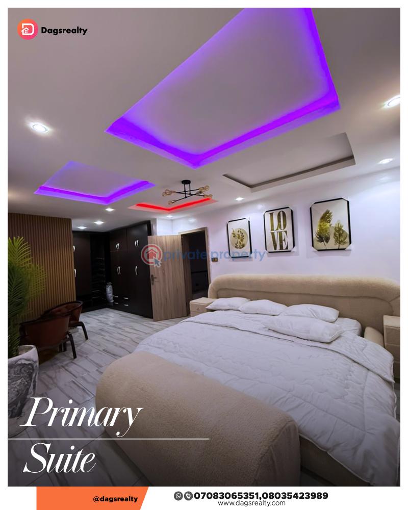Brand new furnished 4 bedroom duplex in a serene estate with pool - 7 4 bedroom Terraced Duplex For Sale Lagos Business School Abraham Adesanya Ajah Lagos - 7