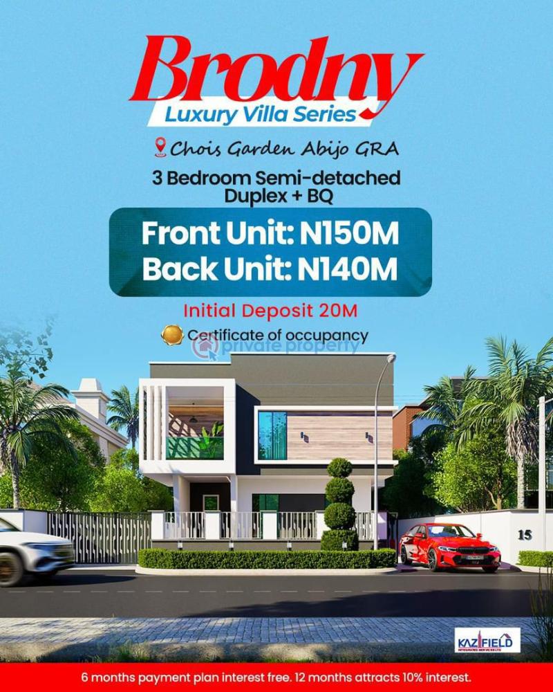 3 bedroom Semi detached Duplex For Sale Abijo Gra Abijo Ajah Lagos