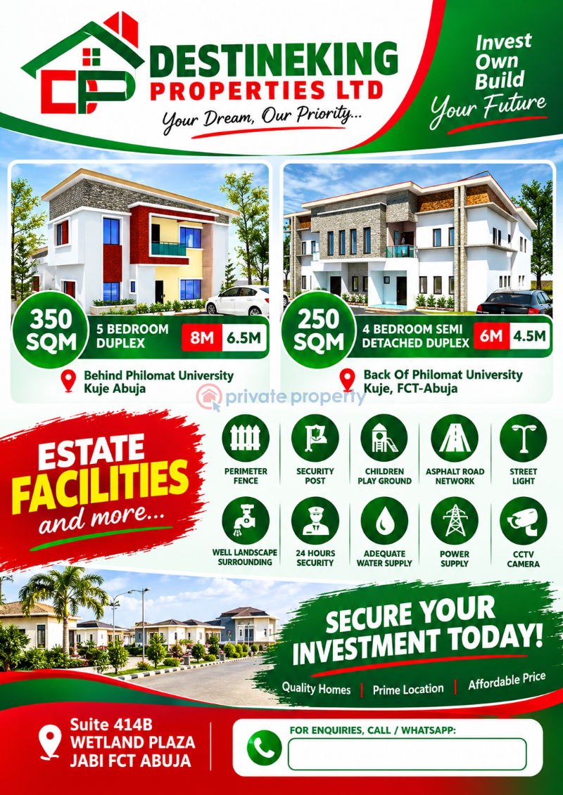 4 bedroom Residential Land For Sale Dream Homes Kuje Abuja Phase 4 