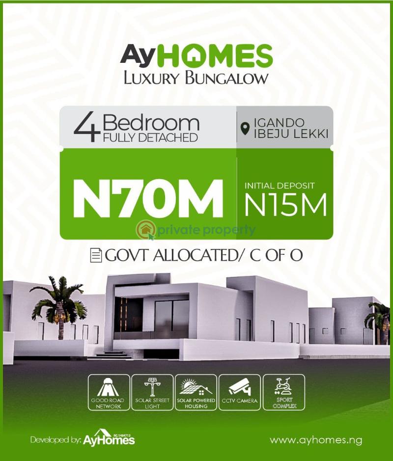 4 bedroom Bungalow For Sale Ay Homes Luxury In Ibeju Lekki Ibeju-Lekki Lagos - 1