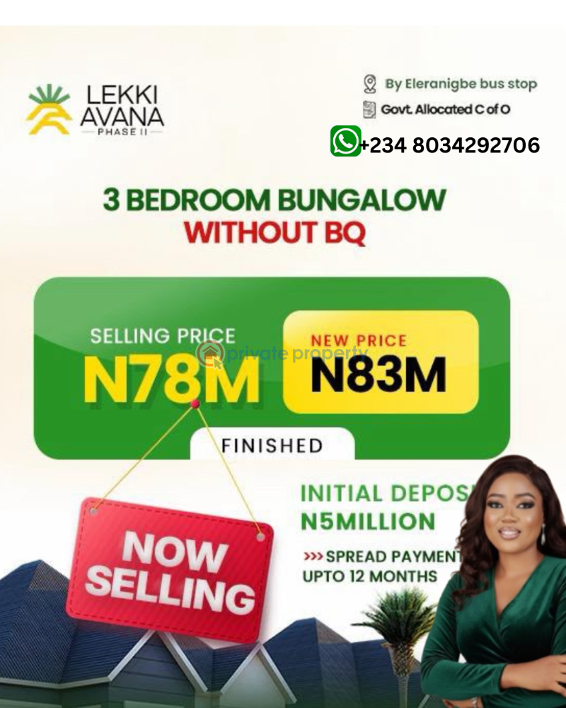 4 bedroom Bungalow For Sale Elerangbe Eleran Igbe Ibeju-Lekki Lagos - 0