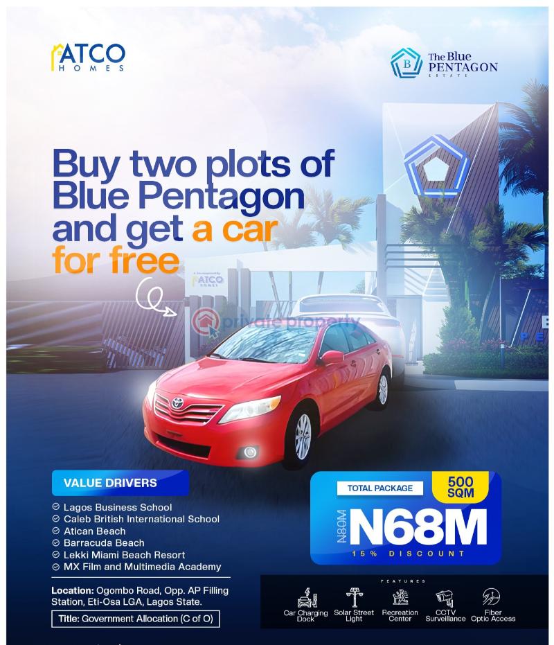 Residential Land For Sale The Blue Pentagon Estate Along Ogombo Road By Abraham Adesanya Estate Ajah Lekki Lagos Okun Ajah Lagos - 0