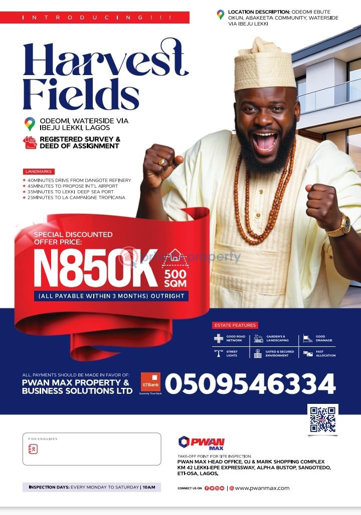 Residential Land For Sale Ode Omi Ogun Waterside 