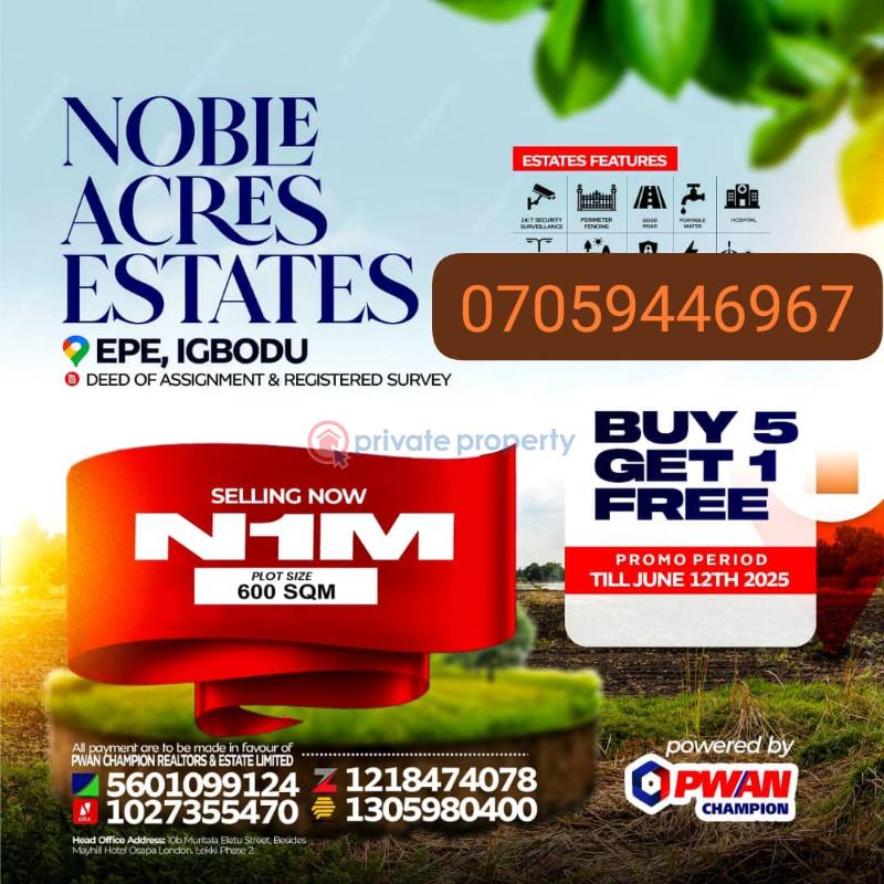 Mixed use Land For Sale Igbodu Epe Lagos