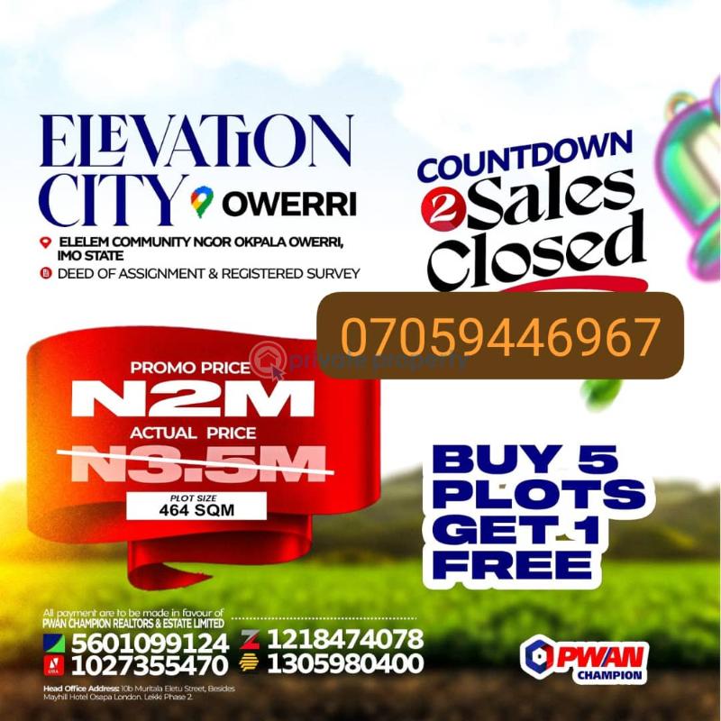 Mixed use Land For Sale Egbelu Obike Ngor Okpala Ngor-Okpala Imo