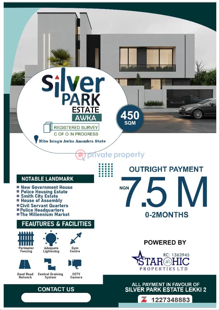 Land For Sale Silverpark Estates Behind British International School, Nibo Isiagwu Awka. Awka South Anambra - 2
