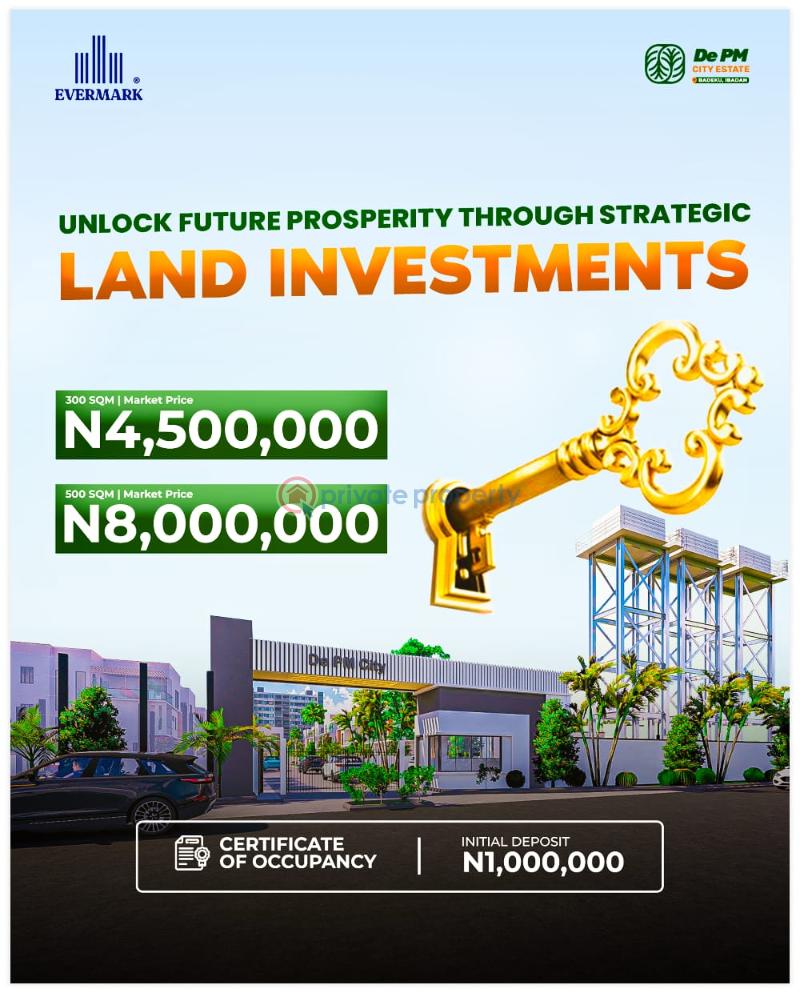 Mixed use Land For Sale De Pm City Estate, Badeku, Ibadan Very Close To The Highly Anticipated Lagos Calabar Coastal Road Major Iconic Squares And Symbolic Landmarks Within Ibadan Lagelu Oyo