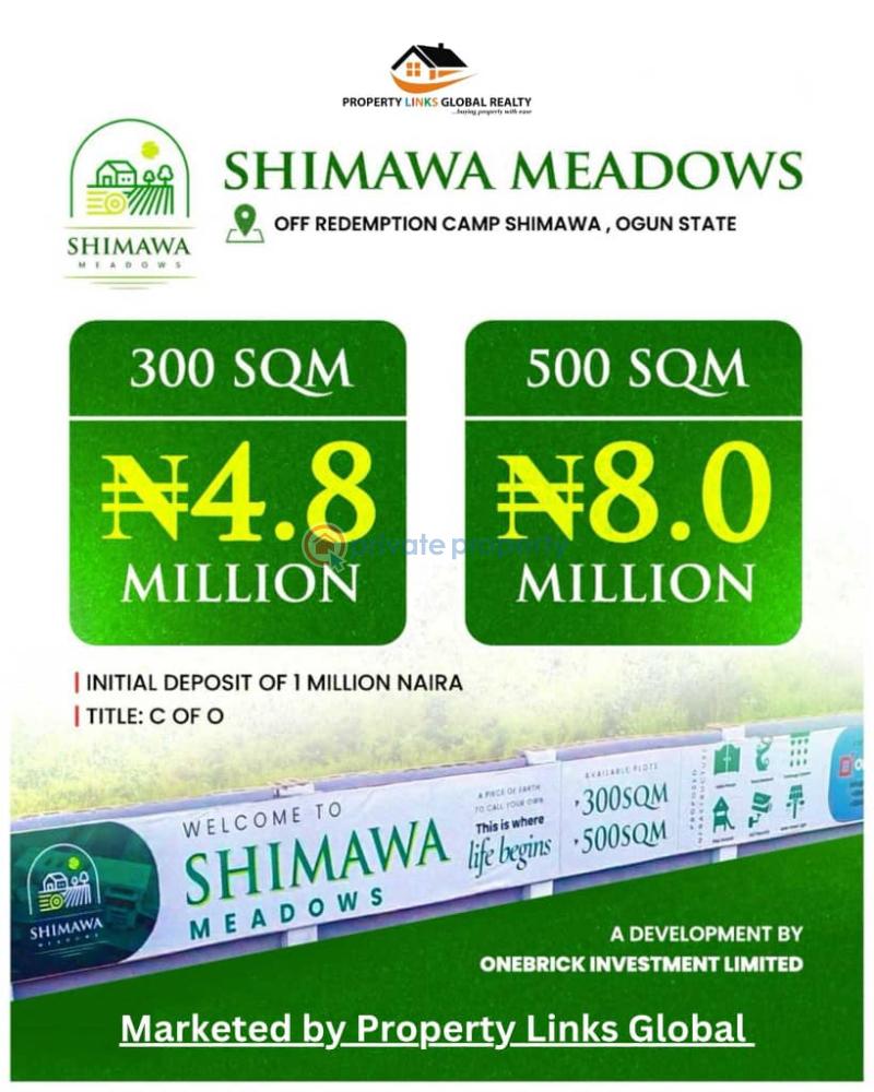 Buy and build c of o land for sale in shimawa town - 1 Residential Land For Sale Shimawa Town, Very Close To Redemption Camp Ogun area  - 1
