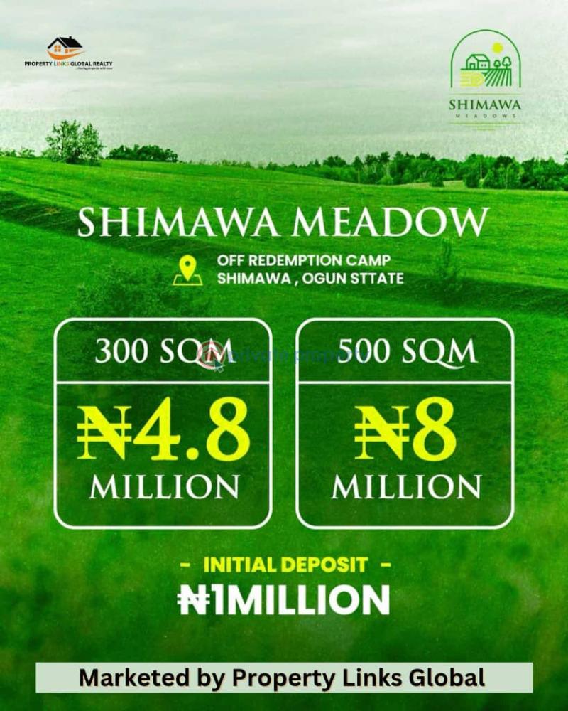 Residential Land For Sale Shimawa Town, Very Close To Redemption Camp Ogun area  - 0