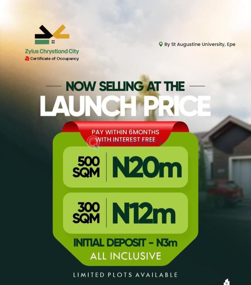 Residential Land For Sale Zylus Chrystland City Epe Lagos
