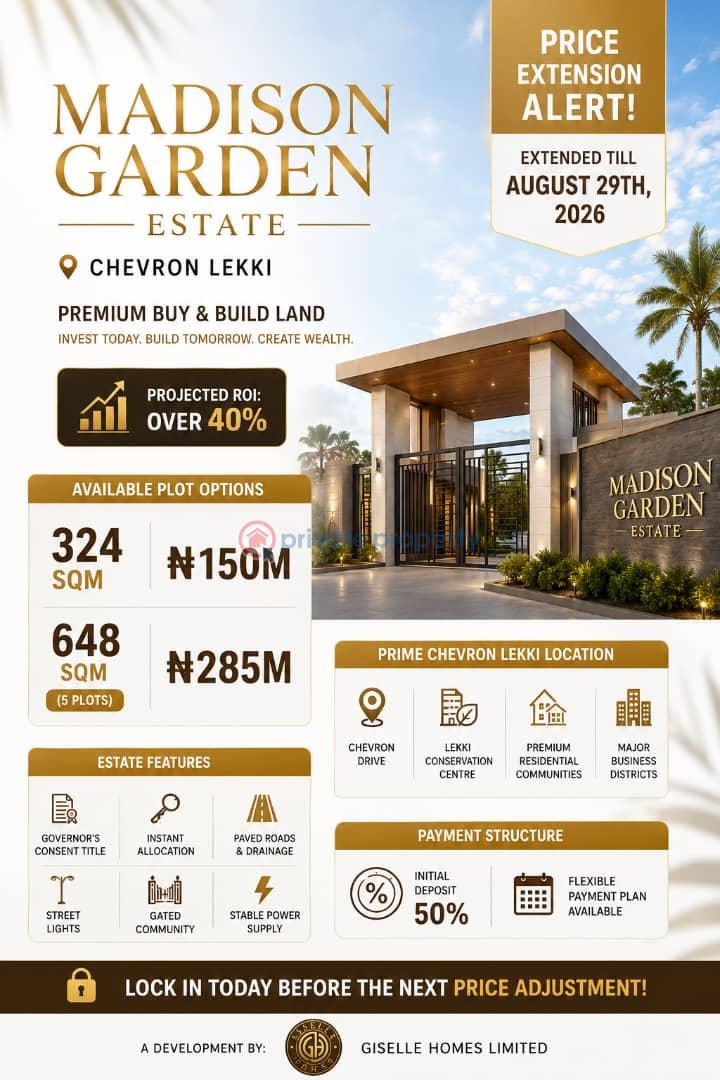 Residential Land For Sale Madison Garden Estate Chevron Drive Lekki Lagos - 4