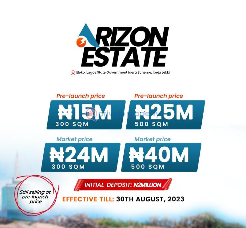 Land For Sale Arizon Estate , Eleko. Eleko Ibeju-Lekki Lagos - 13