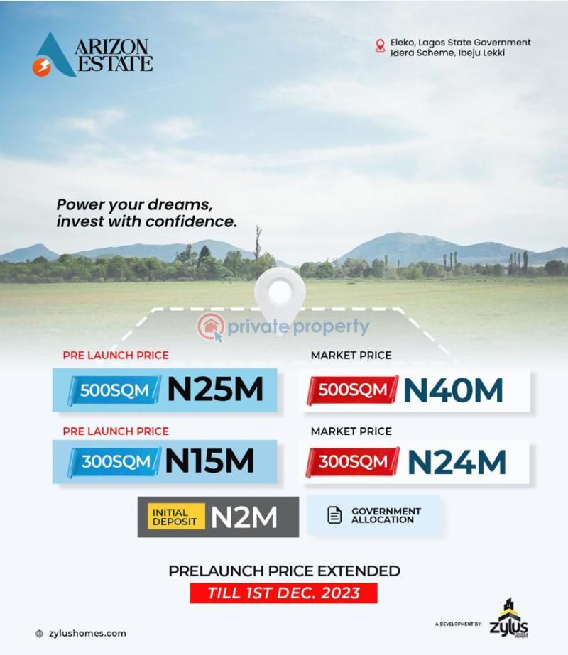Land For Sale Arizon Estate , Eleko. Eleko Ibeju-Lekki Lagos - 6