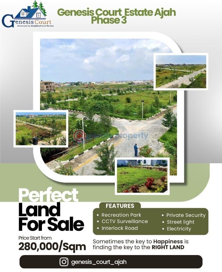 Residential Land For Sale Genesis Court Phase 3 Abraham Adesanya Abraham Adesanya Ajah Lagos