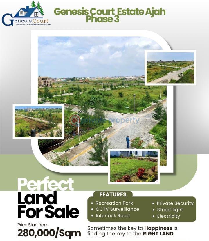 Residential Land For Sale Genesis Court Phase 3 Abraham Adesanya Abraham Adesanya Ajah Lagos