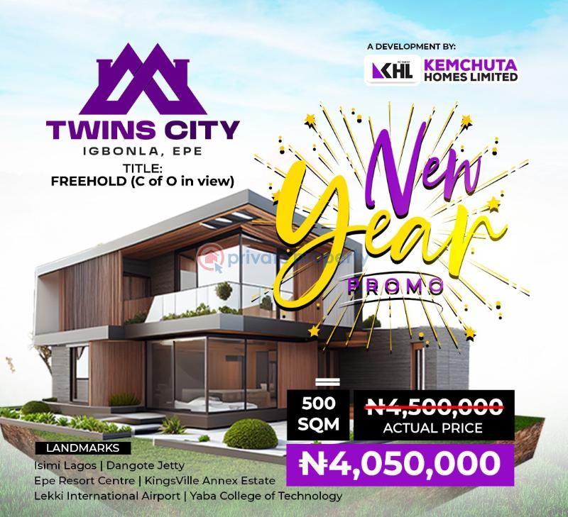 Buy and build land for sale in lagos state - 0 Residential Land For Sale Twins City Estate Selling On Promo, Located At Igbonla Epe Lagos - 0
