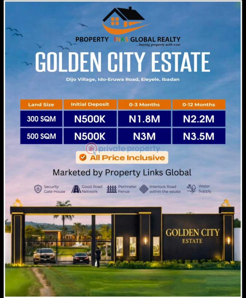 Residential Land For Sale Golden City Estate Located At Dijo Village Along Ido Eruwa Road Eleyele Ibadan Oyo - 3