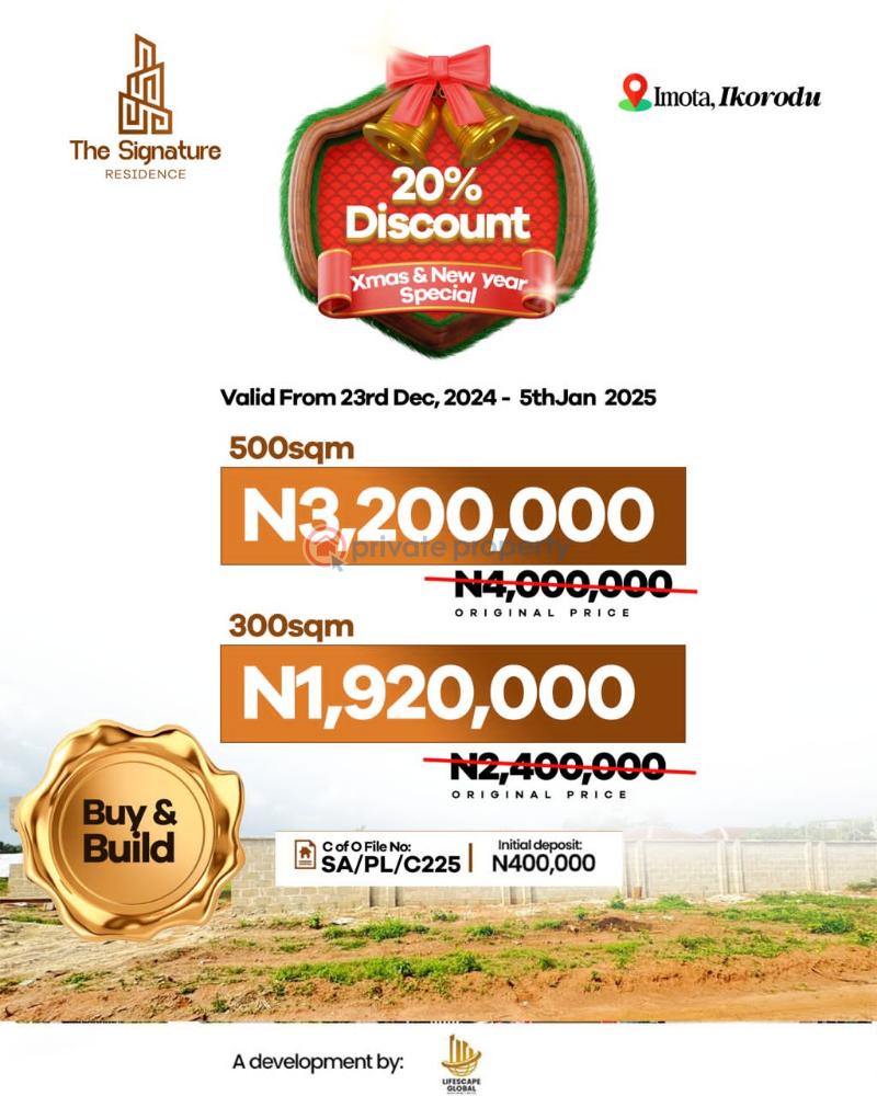 Buy and build land in a functional environment - 0 Land For Sale Ikorodu Lagos - 0