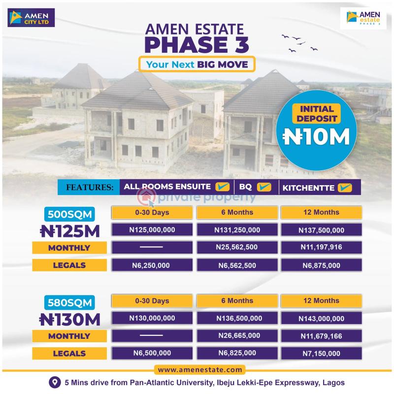 Residential Land For Sale Amen Estate Phase 3 Eleko Ibeju-Lekki Lagos - 13