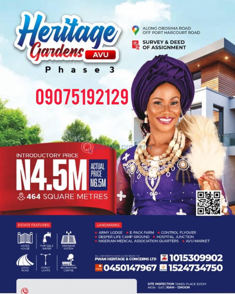 Land For Sale Avu Owerri West Owerri Imo