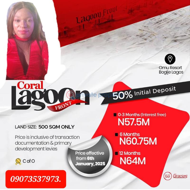 Residential Land For Sale Bogije, Sangotedo. Coral Lagoonfront Estate Bogije Sangotedo Lagos - 4