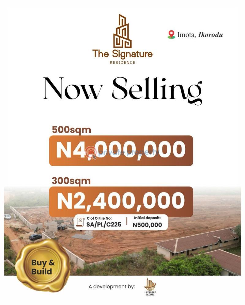 Buy and build land in ikorodu - 6 Residential Land For Sale The Signature Residence Emuren Imota Ikorodu Ikorodu Lagos - 6