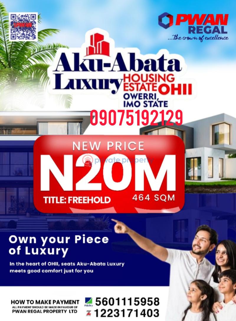 Land For Sale Ohii, Owerri West Owerri Imo