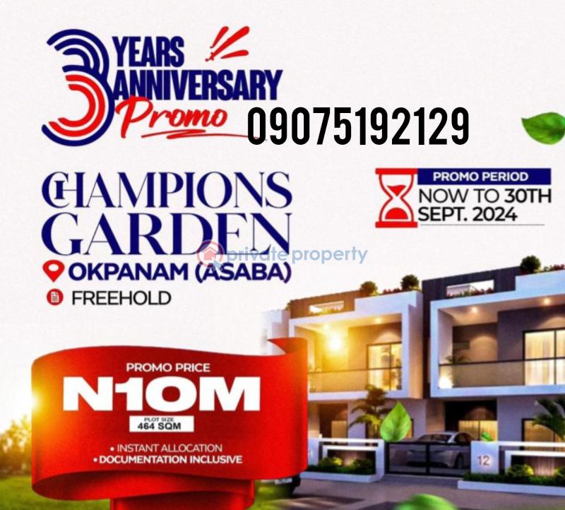 Land For Sale Okpanam Asaba Delta